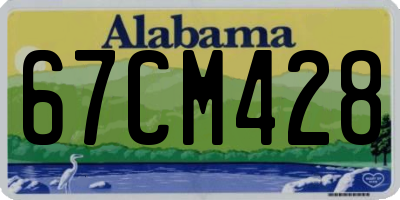 AL license plate 67CM428