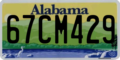 AL license plate 67CM429
