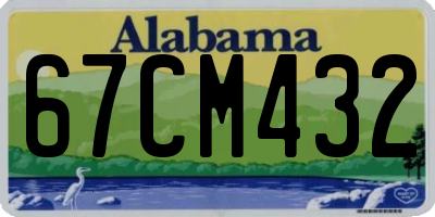 AL license plate 67CM432