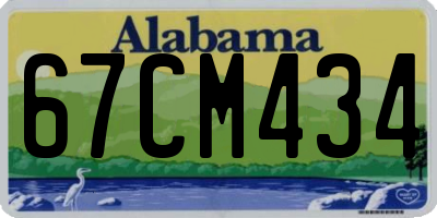 AL license plate 67CM434