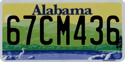 AL license plate 67CM436