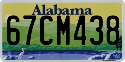 AL license plate 67CM438
