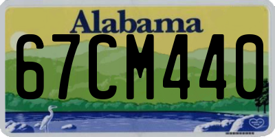 AL license plate 67CM440