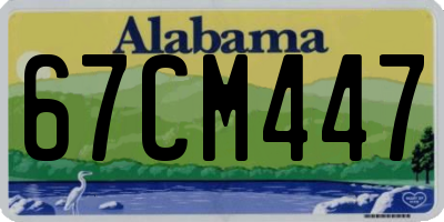 AL license plate 67CM447