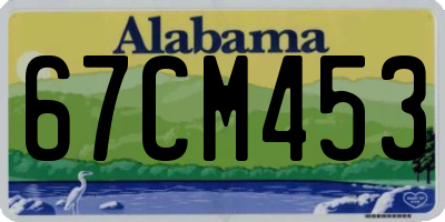 AL license plate 67CM453