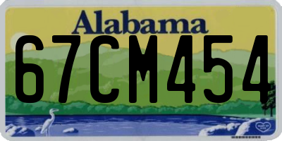 AL license plate 67CM454
