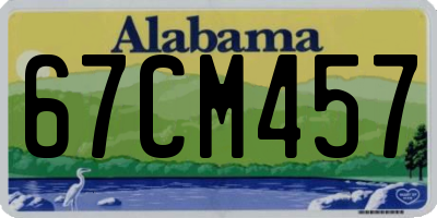 AL license plate 67CM457