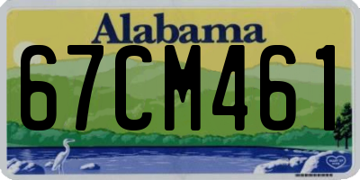 AL license plate 67CM461