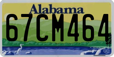 AL license plate 67CM464
