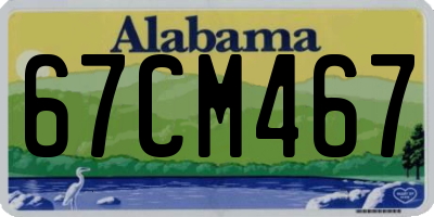 AL license plate 67CM467
