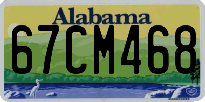 AL license plate 67CM468