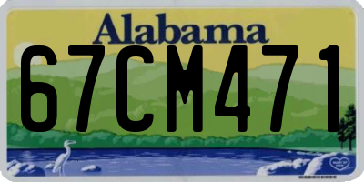 AL license plate 67CM471