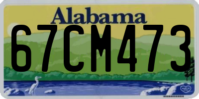 AL license plate 67CM473