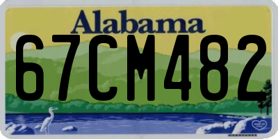 AL license plate 67CM482
