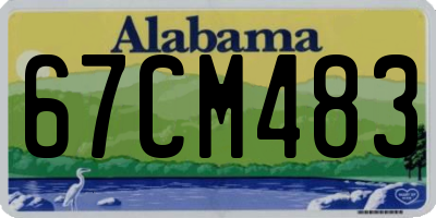 AL license plate 67CM483