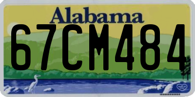 AL license plate 67CM484