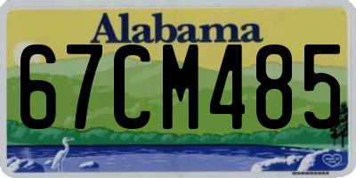 AL license plate 67CM485