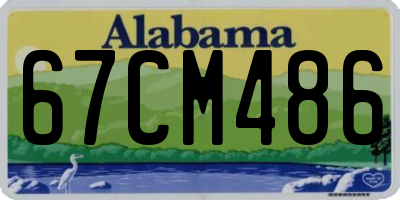 AL license plate 67CM486