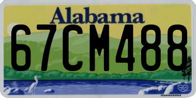 AL license plate 67CM488