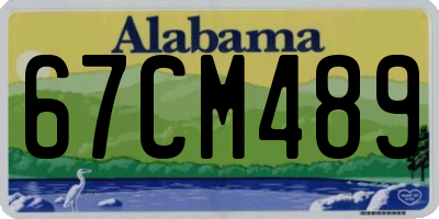 AL license plate 67CM489