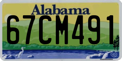 AL license plate 67CM491