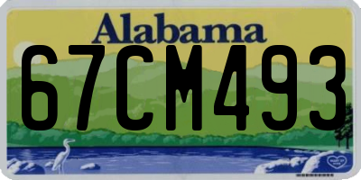 AL license plate 67CM493