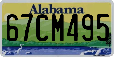 AL license plate 67CM495