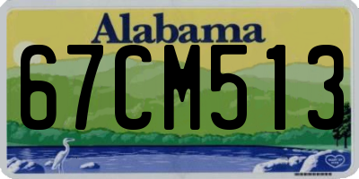 AL license plate 67CM513