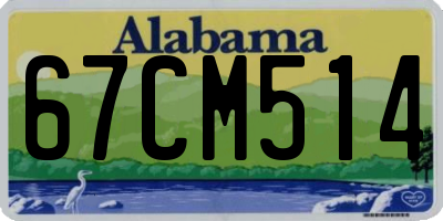 AL license plate 67CM514