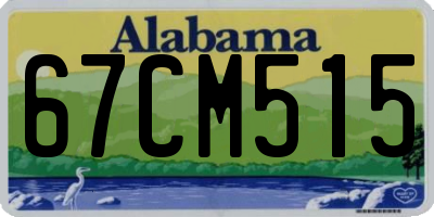 AL license plate 67CM515