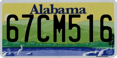 AL license plate 67CM516