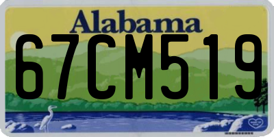 AL license plate 67CM519