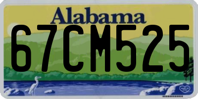 AL license plate 67CM525