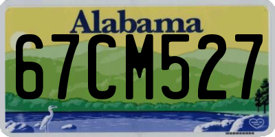 AL license plate 67CM527