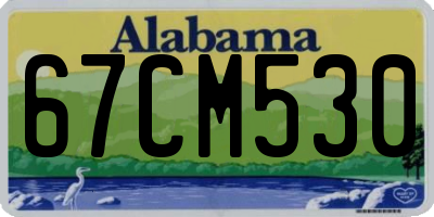 AL license plate 67CM530