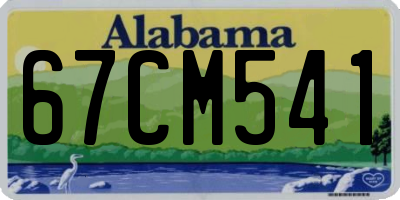 AL license plate 67CM541