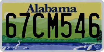 AL license plate 67CM546