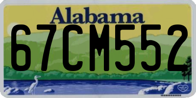 AL license plate 67CM552