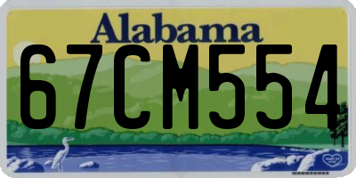 AL license plate 67CM554