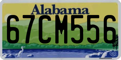 AL license plate 67CM556
