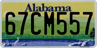 AL license plate 67CM557