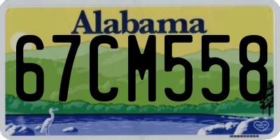 AL license plate 67CM558