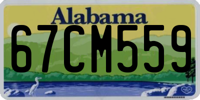 AL license plate 67CM559