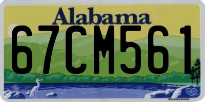 AL license plate 67CM561