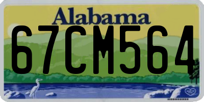 AL license plate 67CM564