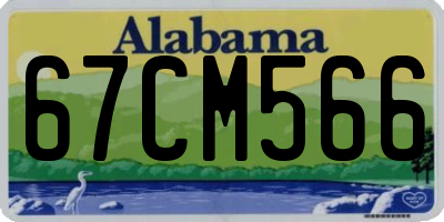 AL license plate 67CM566