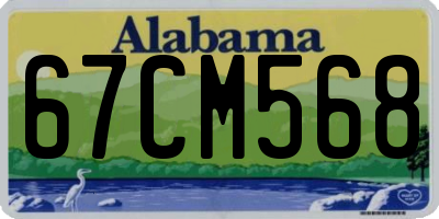 AL license plate 67CM568