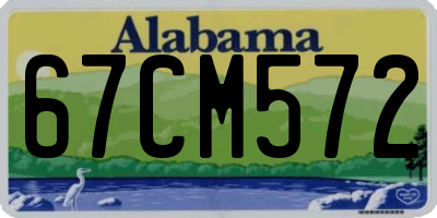AL license plate 67CM572