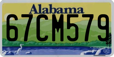 AL license plate 67CM579