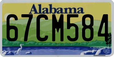 AL license plate 67CM584